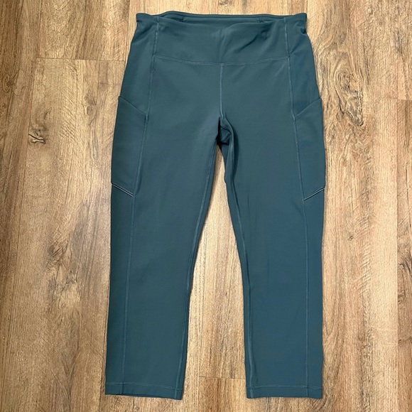 Lululemon Speed Up Crop 21" Teal‎ Shadow - Picture 1 of 12